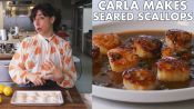Carla Makes Seared Scallops with Brown Butter and Lemon Pan Sauce