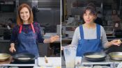 Ellie Kemper Tries to Keep Up with a Professional Chef