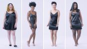Women Sizes Small Through 3X Try on the Same Slip Dress (Fenty)