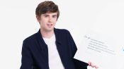 Freddie Highmore Answers the Web's Most Searched Questions