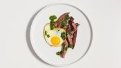 Steak and Eggs with Salsa Verde