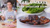 Carla Makes Pork Shoulder Steaks