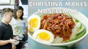 Christina Makes Nasi Lemak at Kopitiam