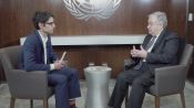 UN Secretary-General António Guterres speaks with WIRED's Nicholas Thompson