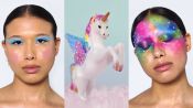 3 Makeup Artists Turn a Model Into a Unicorn