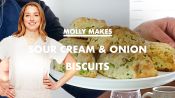 Molly Makes Sour Cream and Onion Biscuits at Home