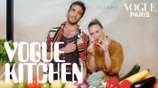 Bar Refaeli learns to cook Julien Sebbag's signature vegan and vegetarian recipes