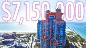 Inside a $7.1M Miami Beach 2-Story Penthouse