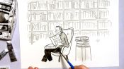 How to Draw All The Unread Books Weighing On Your Conscience