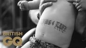 Will Ferrell tattoos a baby
