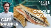 A simple and delicious caviar croque monsieur recipe from Prunier | Vogue Kitchen