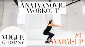 Workout mit Ana Ivanovic #1: Warm-Up  | how to fitness routine workout core training beauty