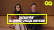 Christoph Maria Herbst und Nilam Farooq spielen Pro oder Contra | GQ Germany