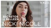 Nicki Nicole muestra cómo hidrata su piel y su maquillaje cotidiano