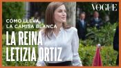 La reina Letizia Ortiz lleva así la camisa blanca