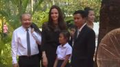 Angelina Jolie in Cambogia per presentare il nuovo film