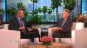 Ellen DeGeneres saluta il Presidente uscente Obama