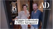 Maggie Gyllenhaal y su esposo Peter Sarsgaard nos dan la bienvenida en su hogar