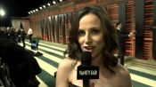 Alicia Menendez on the Red Carpet at the V.F. Academy Awards Party