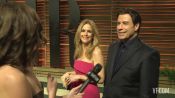 John Travolta Wants to Dance with Bono at the 2014 V.F. Academy Awards Party