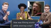 Chris Hemsworth, Jeremy Renner, & Danai Gurira Answer “Avengers” Fan Questions