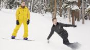 Hamish Bowles Learns How to Snowboard with Shaun White