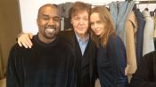 Kanye West, Edie Campbell, and Father Paul on Stella McCartney’s Backstage Snapchat Story