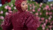 Watch Cardi B Get Dressed for the Met With “Half a Million Dollars Worth of Nipples”