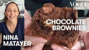 A soft and squidgy brownie recipe by French pastry chef Nina Métayer | Vogue Kitchen