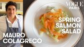 3 Michelin star chef Mauro Colagreco makes a quick, easy salmon salad | Vogue Kitchen