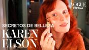 Karen Elson: un maquillaje festivo en tonos de cobre