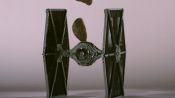 Star Wars Lego TIE Starfighter Gets Smashed by Asteroids 