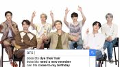 BTS Answer the Web's Most Searched Questions