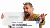 Jason Momoa risponde alle domande più cercate del web