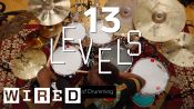 ドラマーが「ドラム」の技を13段階の難易度で披露 | Levels 