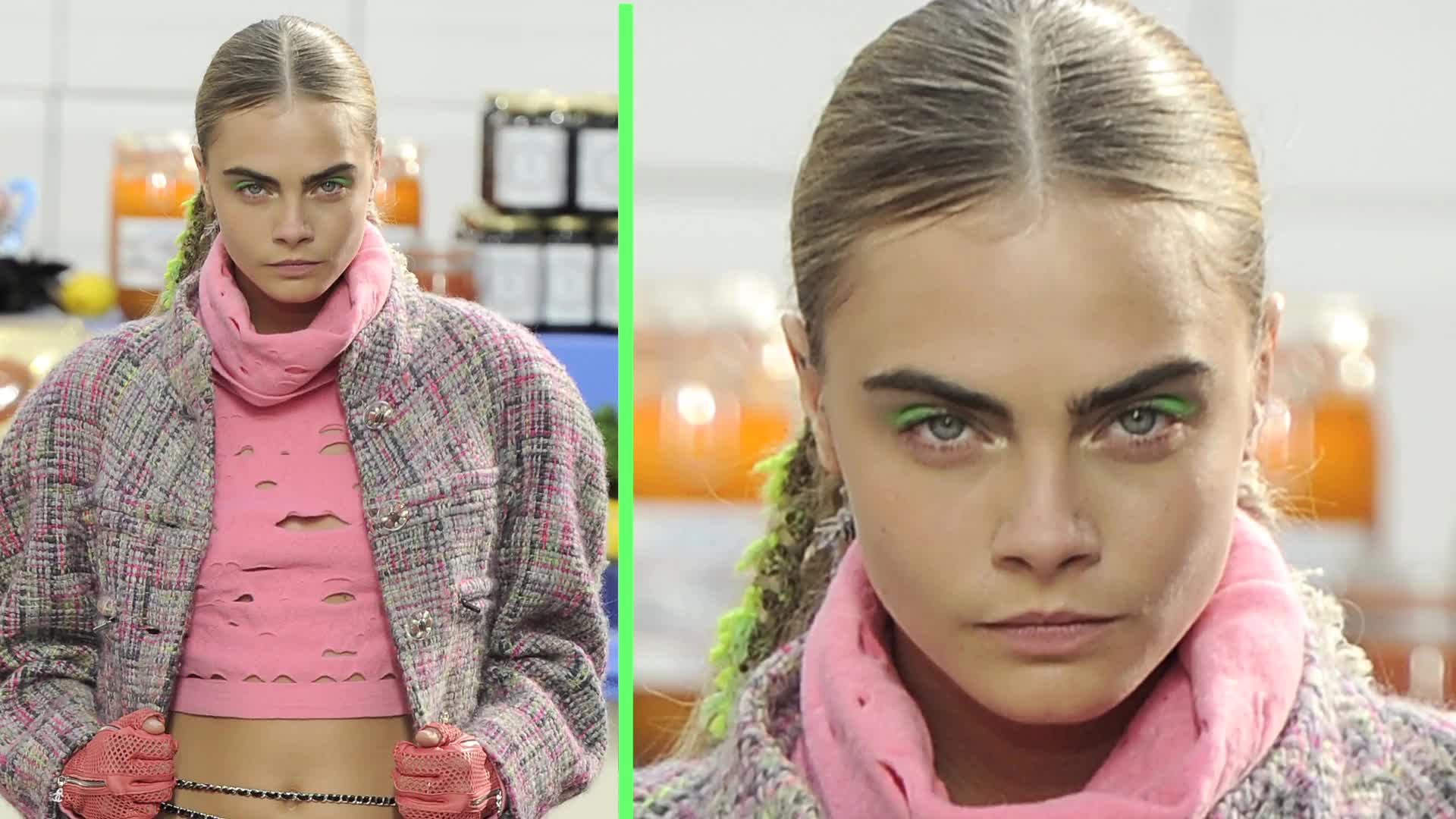 Obsessed With Neon Eyeliner At Chanel Fall 2014 Runway - Gl Diaries