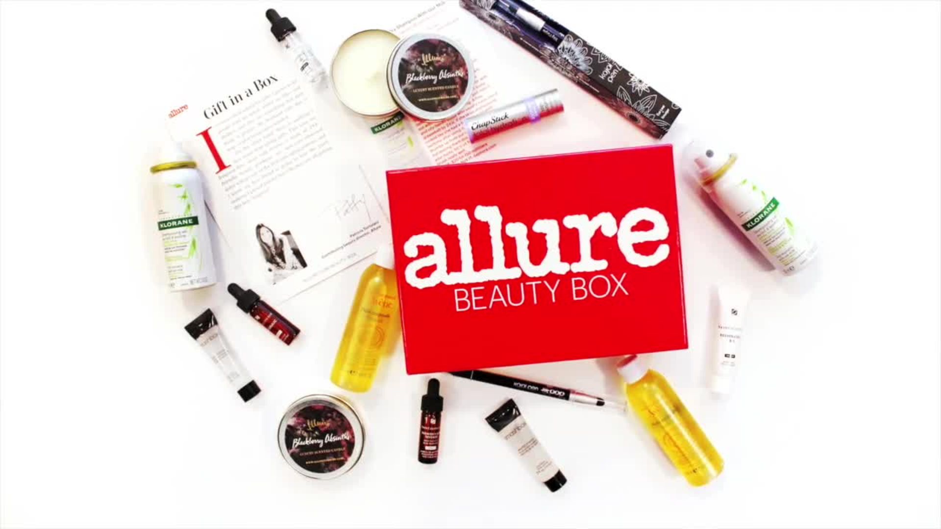 Watch First Look Inside the December 2015 Allure Beauty Box  Allure 