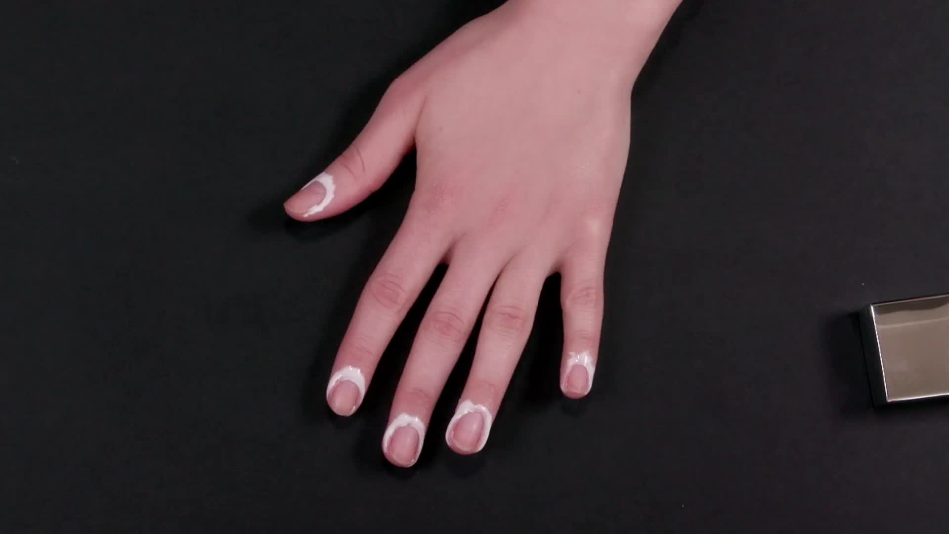 I love this nail art hack when i want a negative space manicure but do... |  TikTok