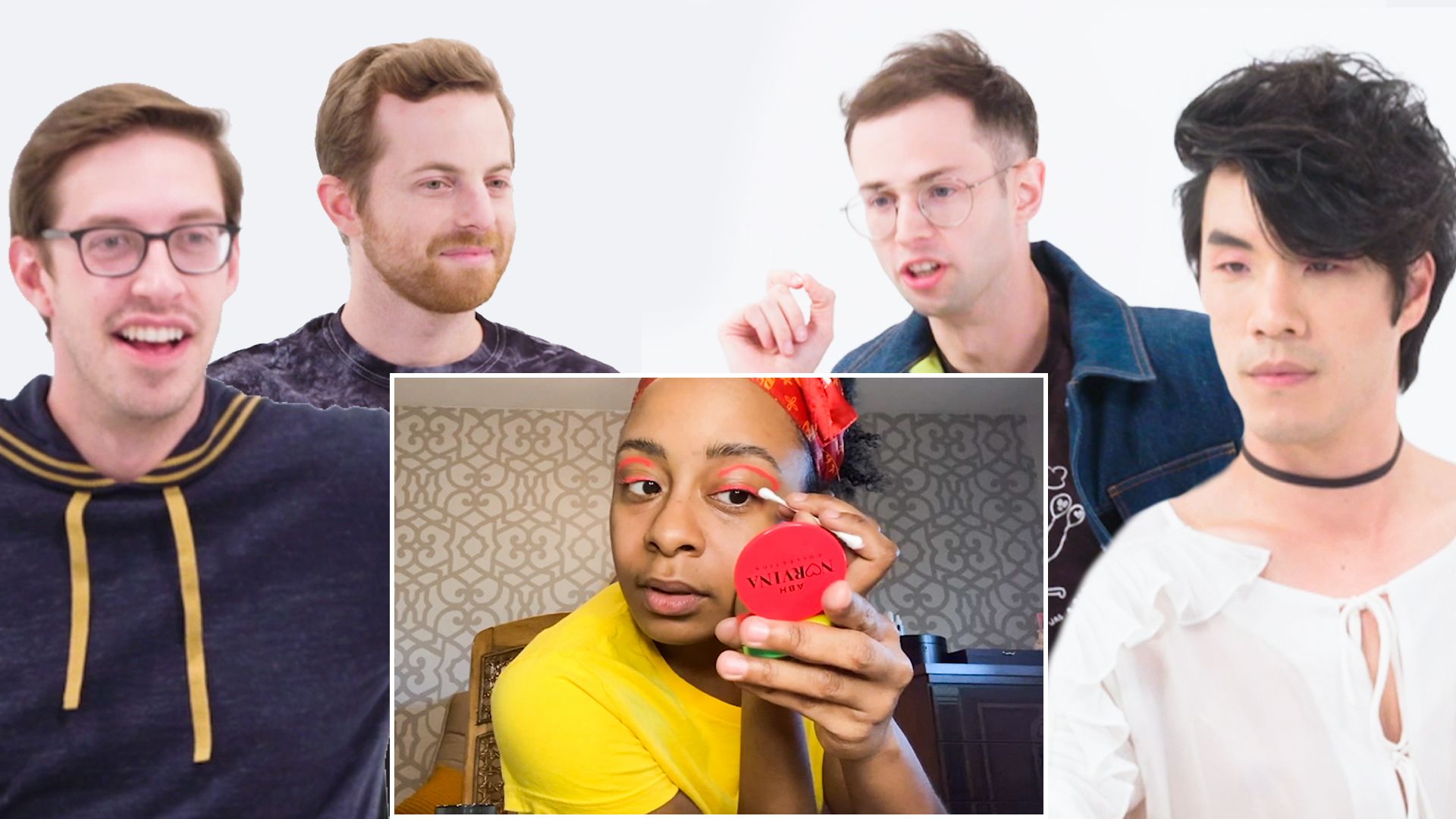 Watch The Try Guys Narrate a Makeup Tutorial  Allure