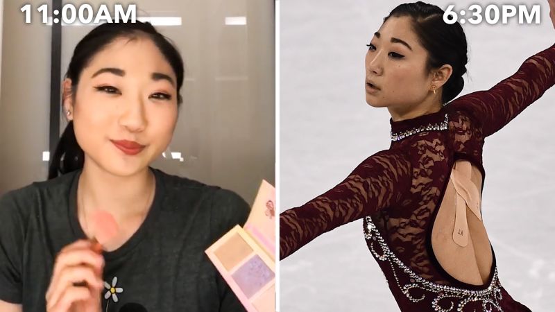 Watch A Pro Figure Skater S Full Makeup Skin Care Routine Video Allure