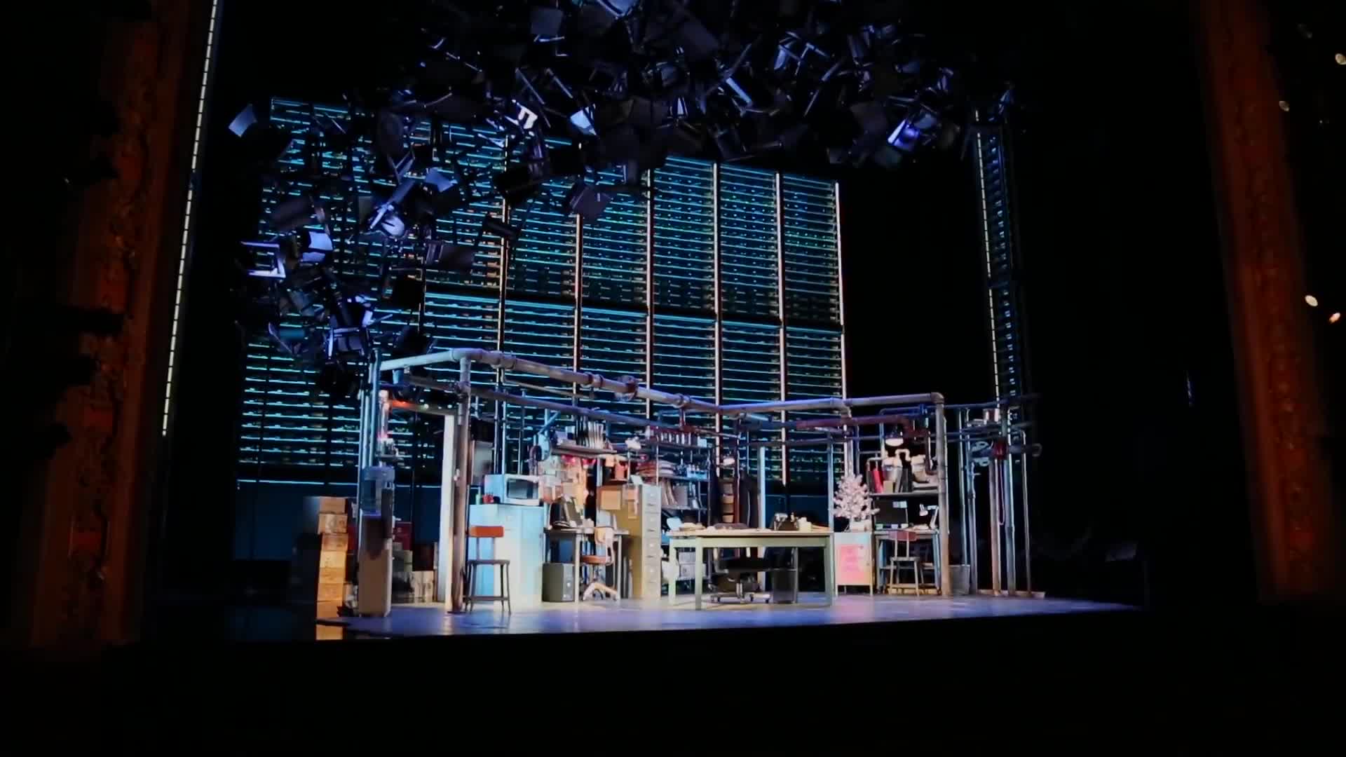 Watch Tour The Set Of Jesse Tyler Ferguson S New Broadway Show Fully Committed Architectural Digest