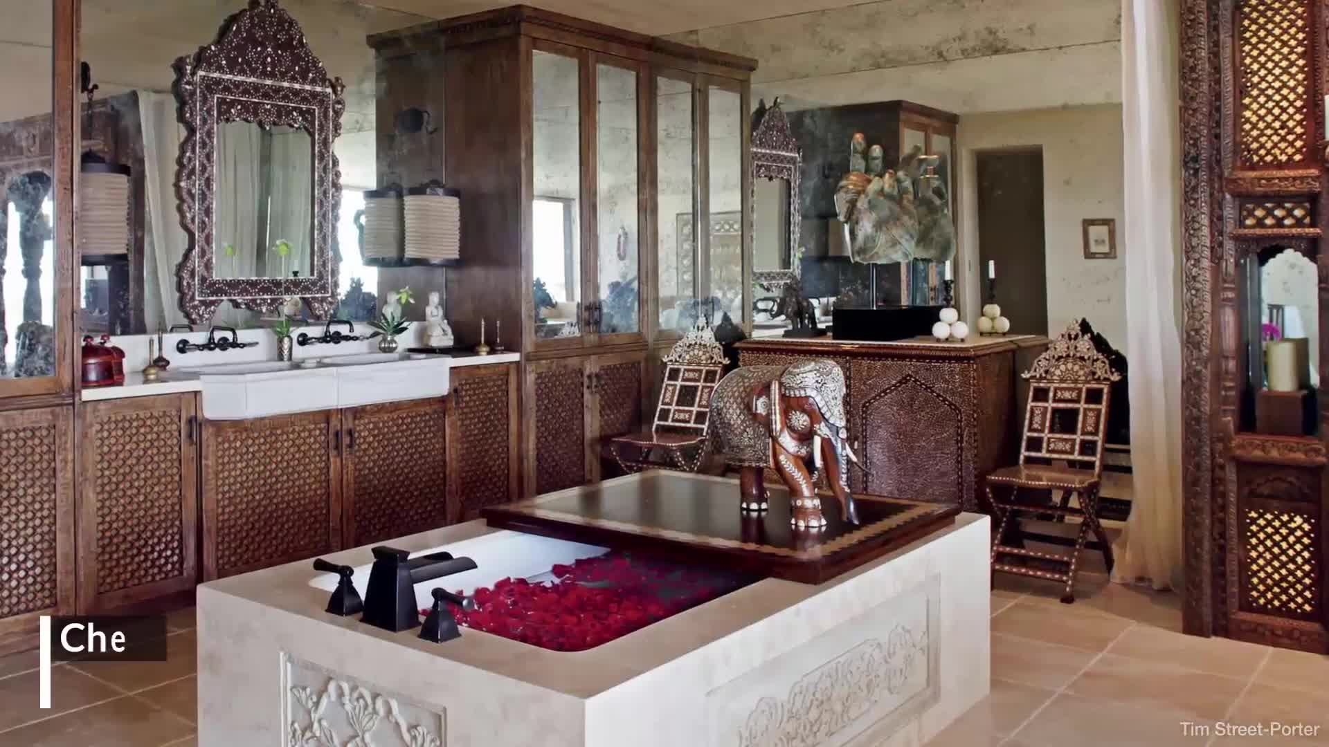 Watch 10 Ultra Luxurious Celebrity Bathrooms Architectural Digest