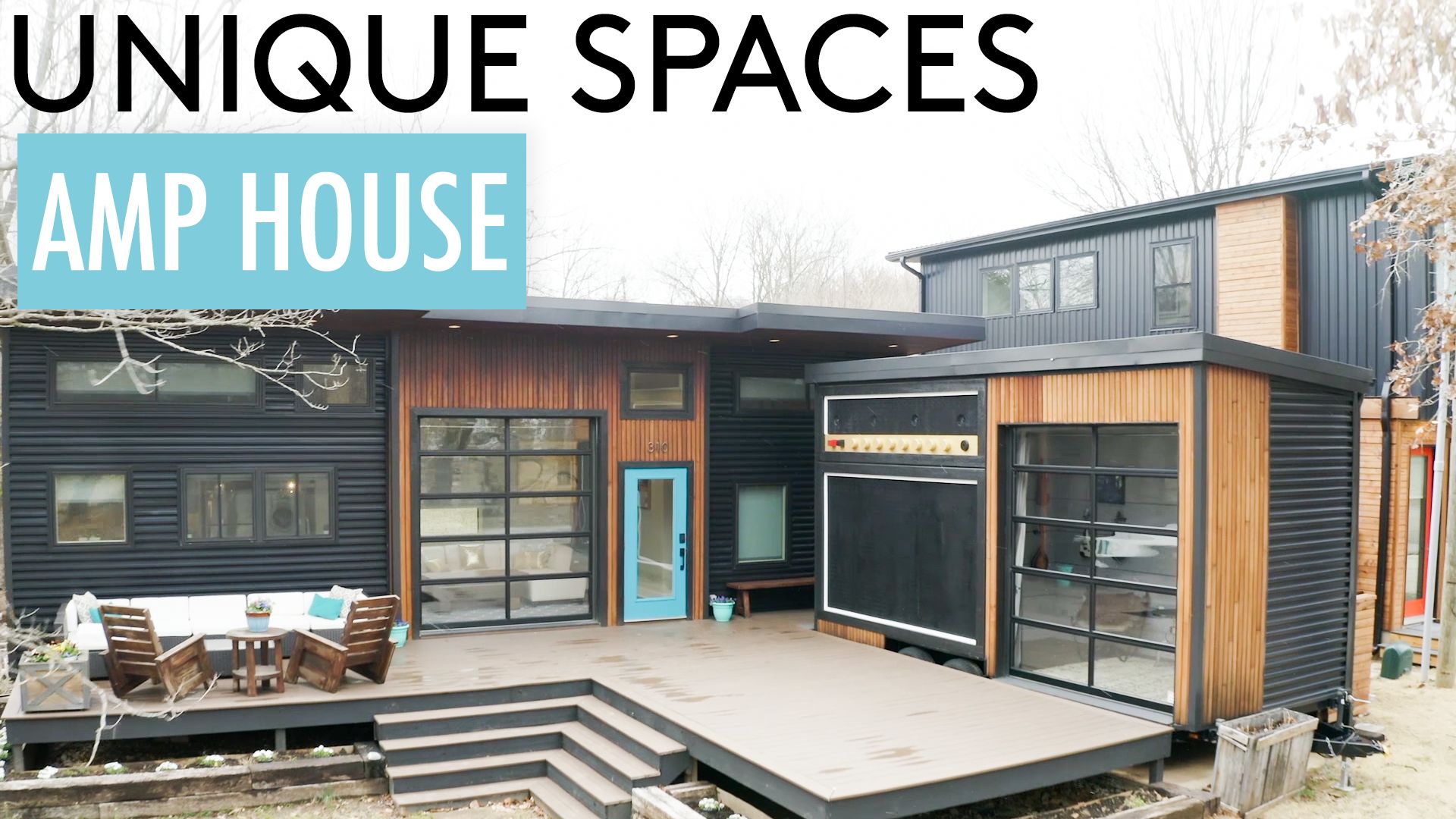 Watch Inside a Musician's House With a Huge Built-In Amp Unique