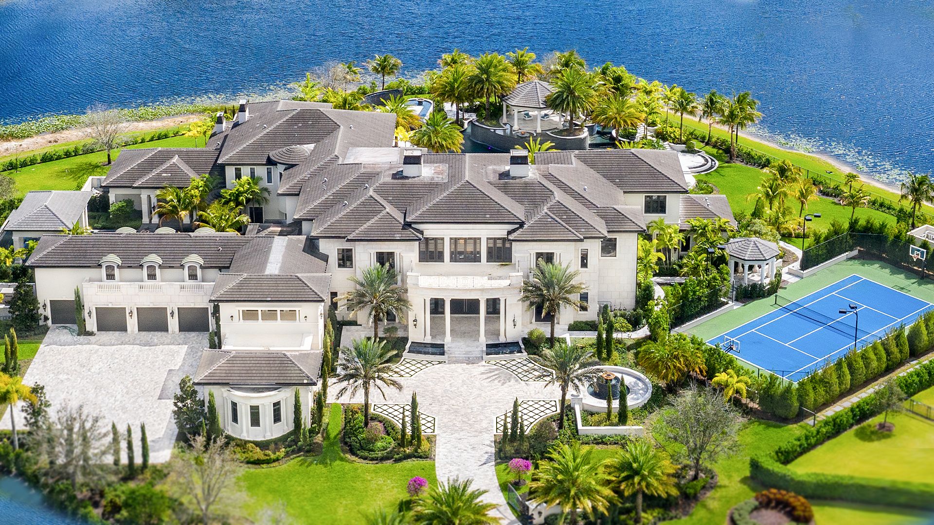 Watch Inside A 23 Million Mega Mansion Surrounded By A Lake On The Market Architectural Digest