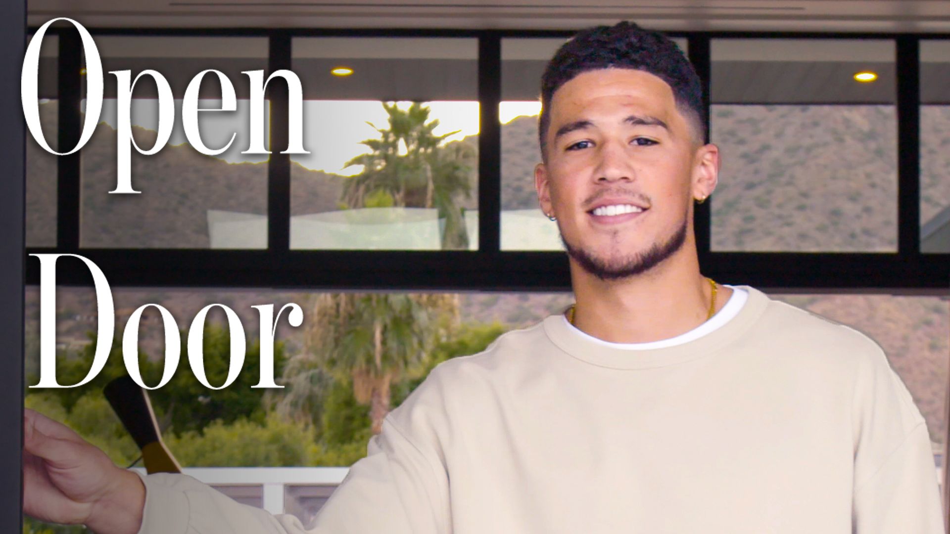 Watch Inside NBA Star Devin Booker's Stylish Desert Oasis Open Door