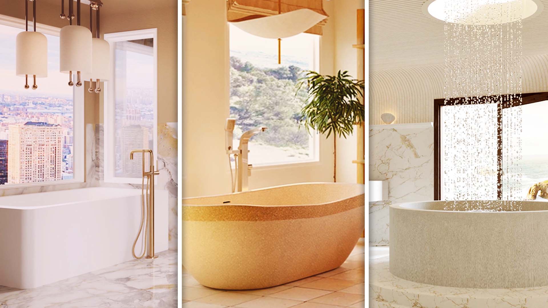 Watch 3 Interior Designers Transform The Same Luxury Bathroom | Space ...