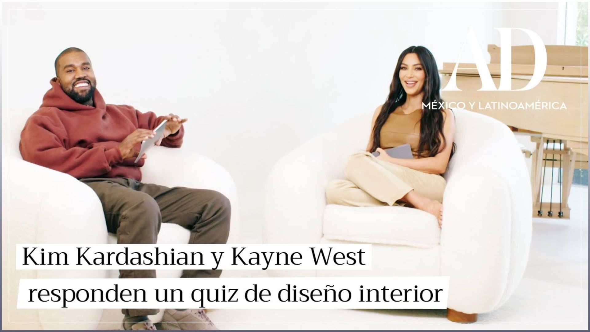 Watch Kim Kardashian y Kanye West responden nuestras preguntas sobre su célebre casa