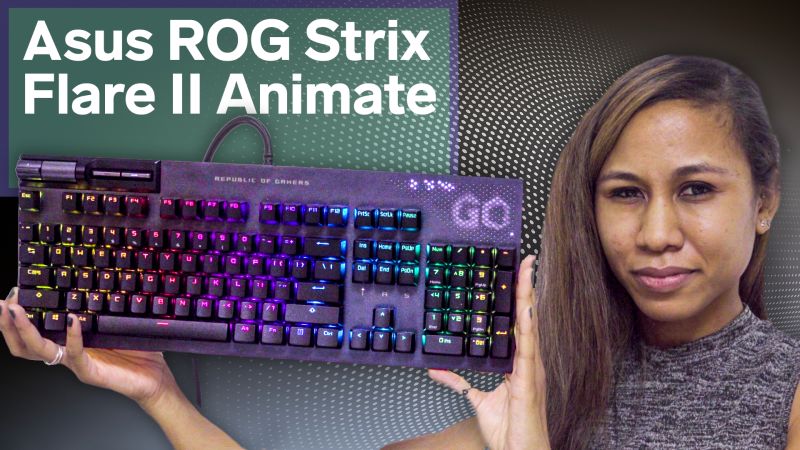 Flashy as can be: The Asus ROG Strix Flare II Animate keyboard