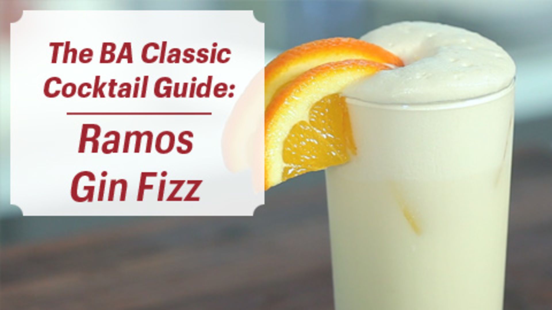Watch How to Make a Ramos Gin Fizz Bon Appétit Cocktails Bon Appétit