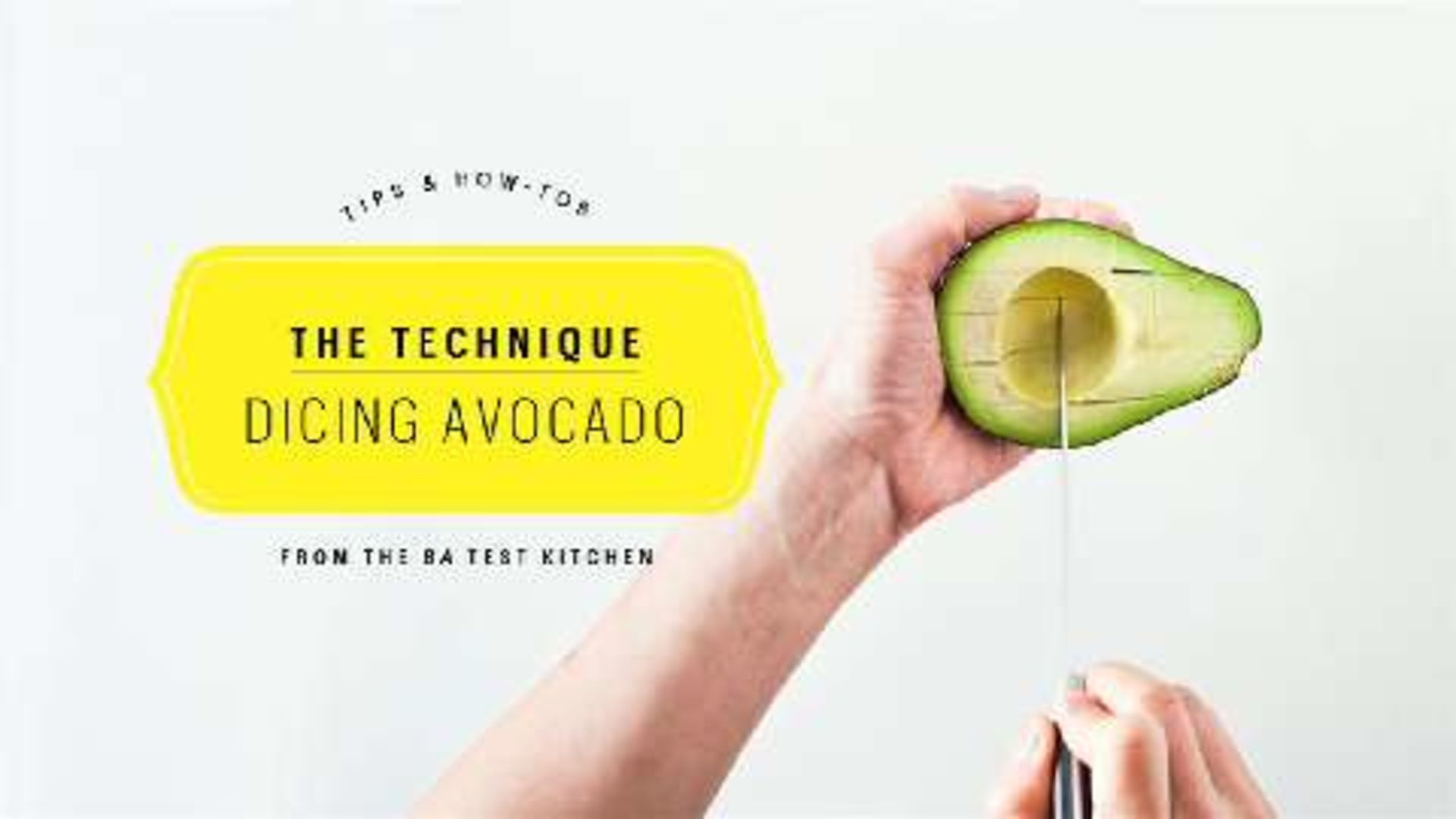 Watch How to Dice an Avocado Kitchen Techniques Bon Appétit
